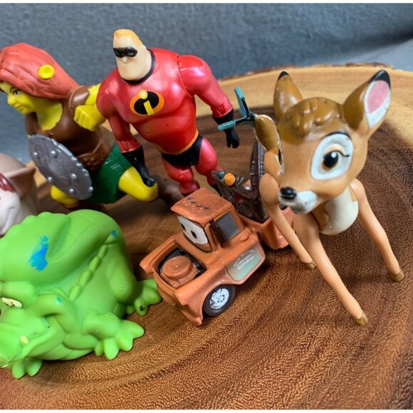 Disney Peter Pan Bambi Jungle Book Set of 8 Mixed Character Figurines - Picture 4 of 11